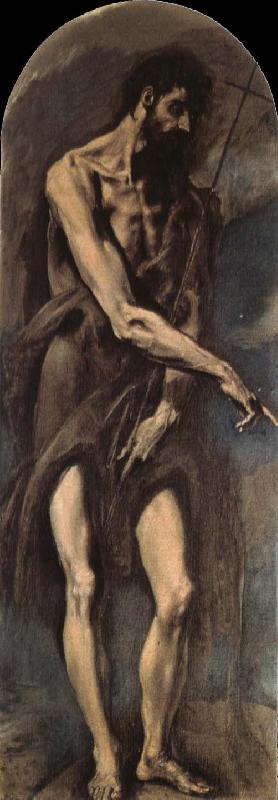 El Greco St John the Baptist oil painting image